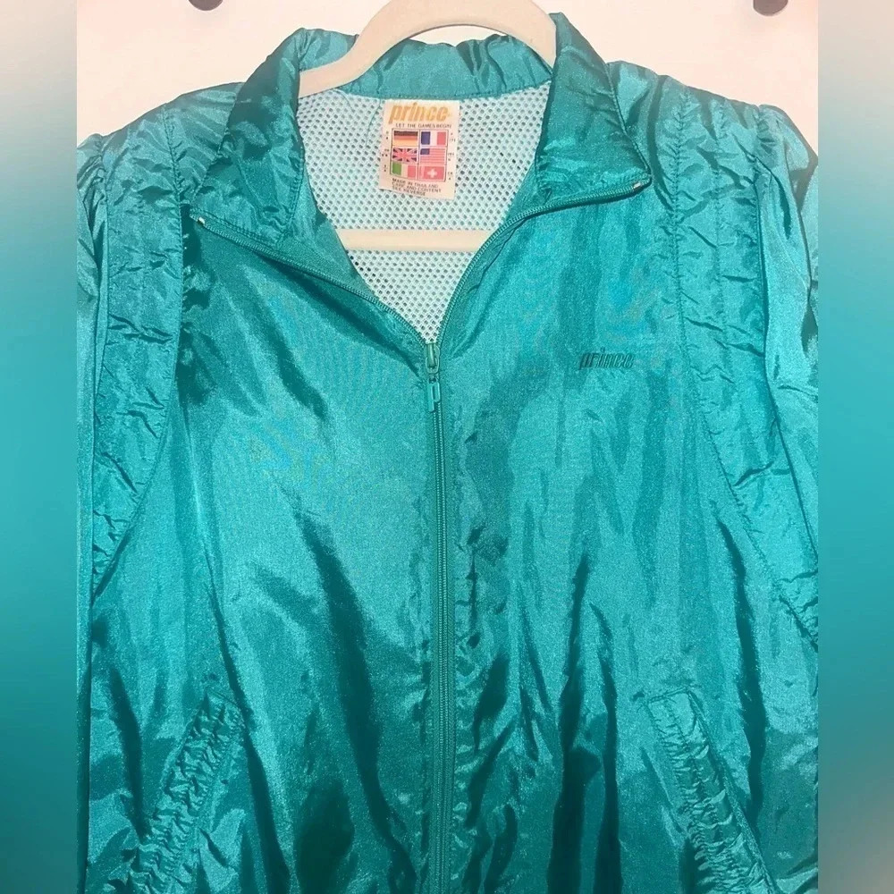 Prince Retro Windbreaker Teal Nylon